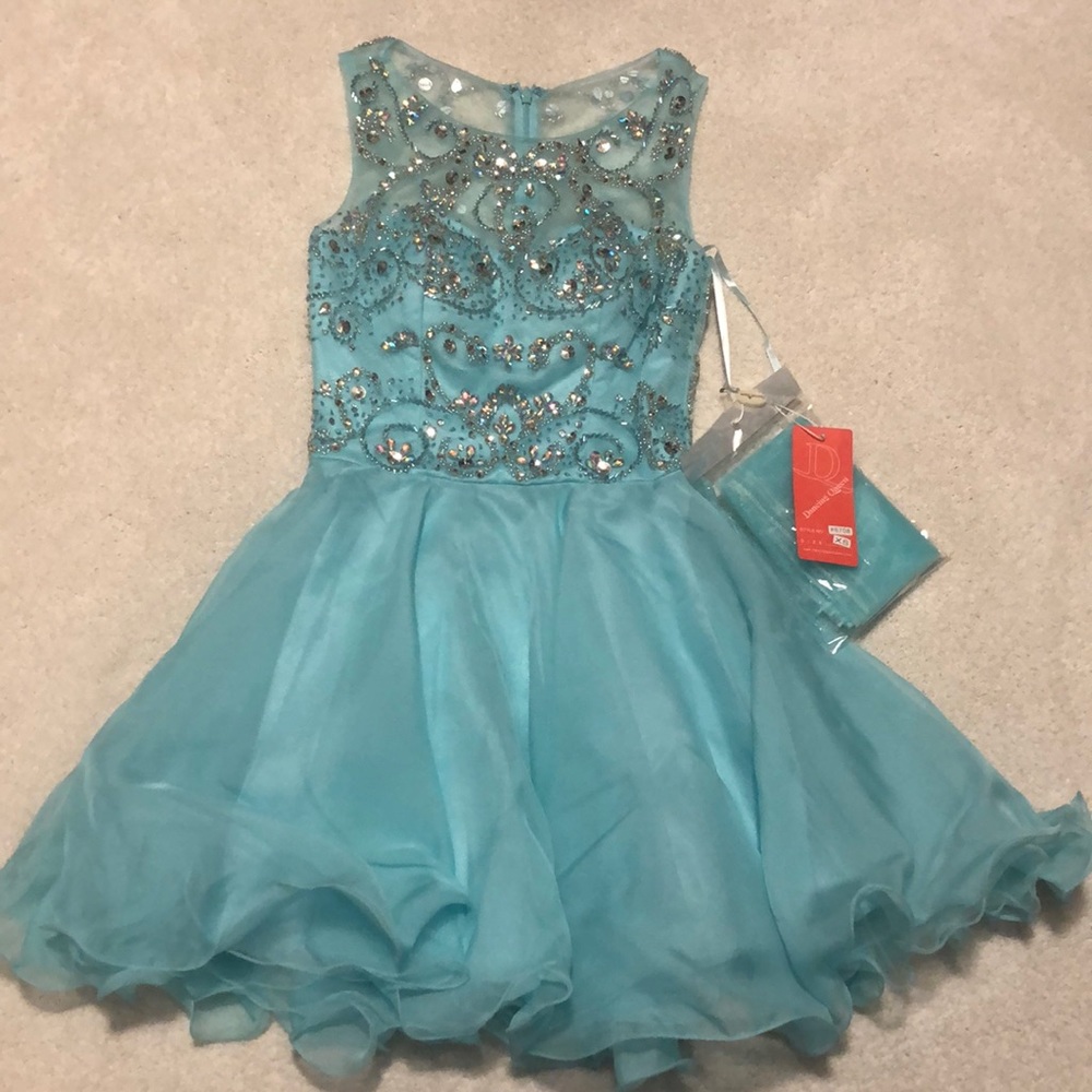 Blue homecoming dress